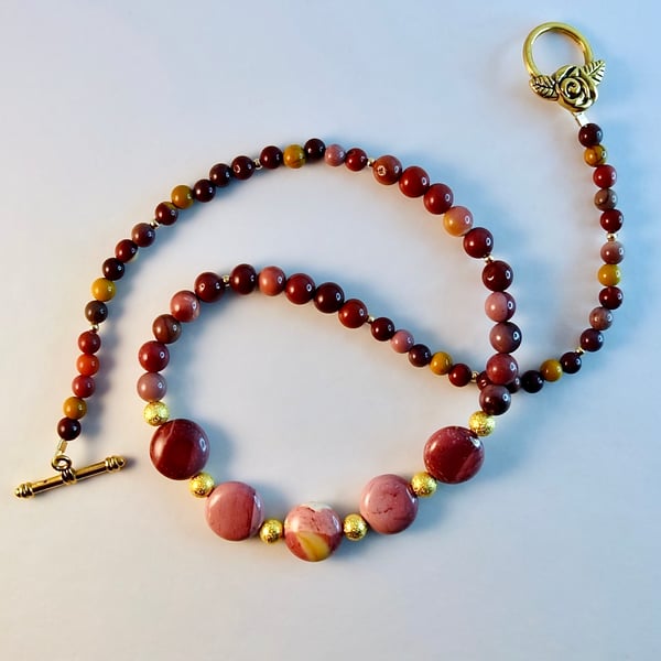 Mookaite Necklace - Handmade In Devon