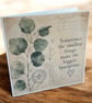 Vintage Botanical Greeting Card. Handmade Parchment Paper Card. Thinking of You - Image 4