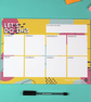 A4 Let's Do This Weekly Notepad Planner - Image 1