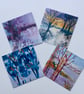 Winter Collection of 4 High Quality Greetings Cards