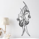  Ocean-Inspired Stainless Steel Fish Wall Sculpture
