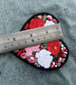 Peony Flower Love Heart Embroidered Patch Iron On Sew On Floral Badge - Image 8