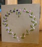 Embroidered heart card