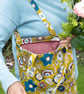 Mustard Gold Flower Design Tote Bag - Image 4
