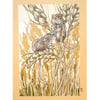 Harvest Mice in a Wheat Field original artwork, A5 drawing, Animal wall art