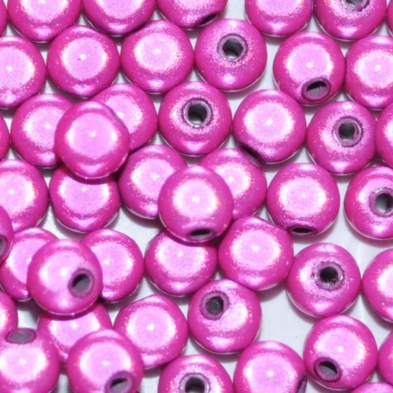 4-12 mm Round Deep Pink Illusion Miracle Acrylic Beads for DIY Jewellery Making