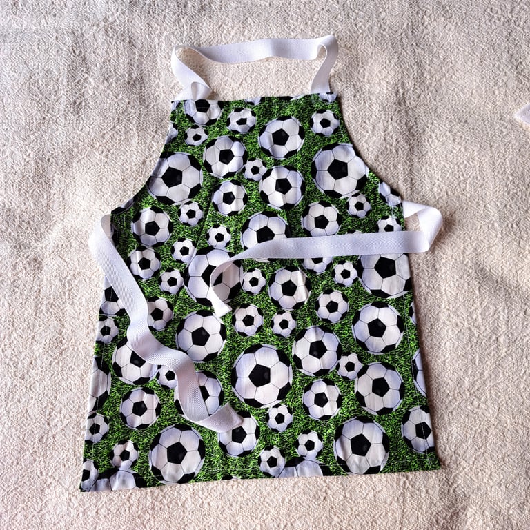 Football, apron, age 2-6 years, hand made