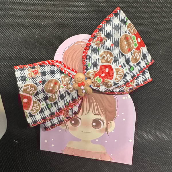 Christmas themes Hair Bows –  Alligator Clip Design