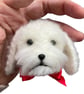 Needle felted dog bauble - White cavapoo, cockapoo, doodle - Image 7