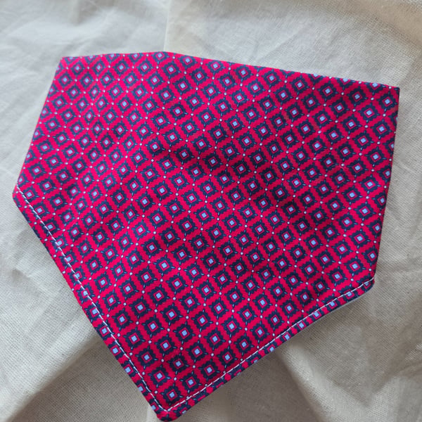 Elasticated slip-on Dog Bandana - Size M
