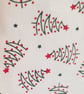 Reusable fabric Christmas gift bag; little trees - Image 5