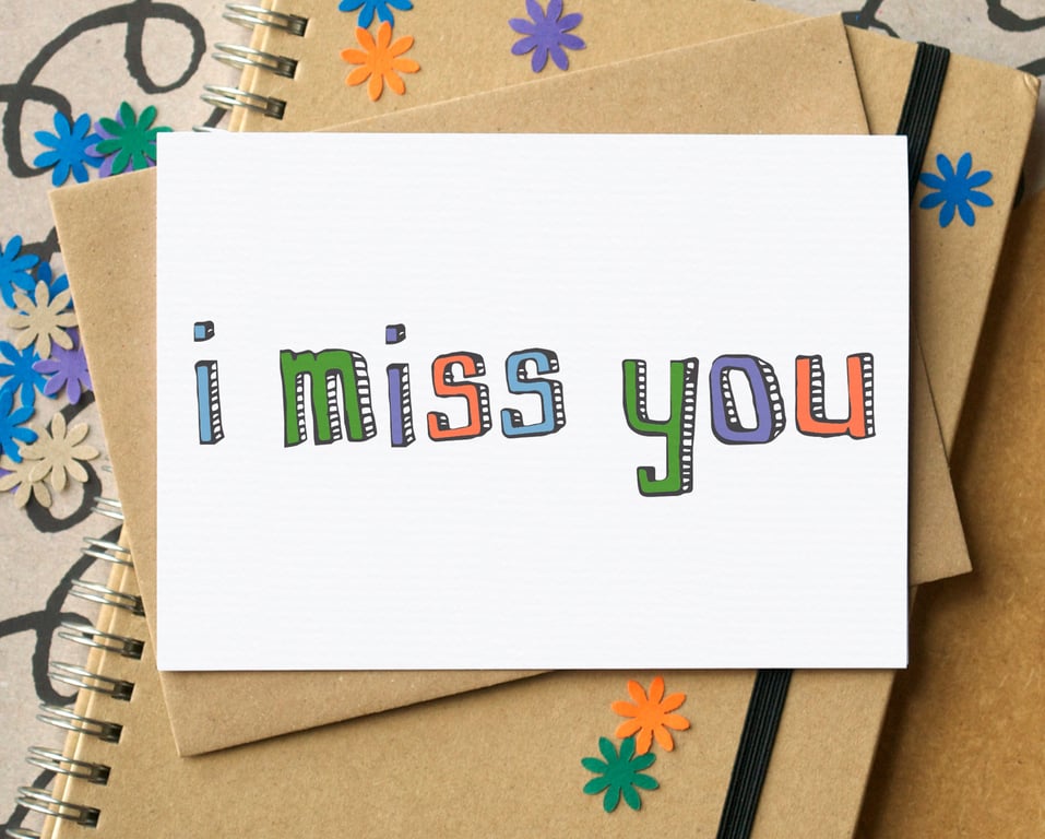 Simple "I Miss You" Card