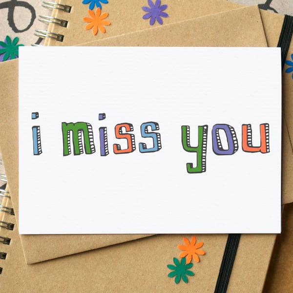 Simple "I Miss You" Card