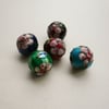 5  Round Cloisonne Beads