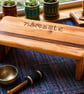 Handmade Folding Meditation Stool - "Namaste" - Reclaimed & Repurposed wood