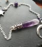Amethyst crystal pendulum, witchcraft Dowsing Tool, Gift for her, birthday, Uk - Image 1