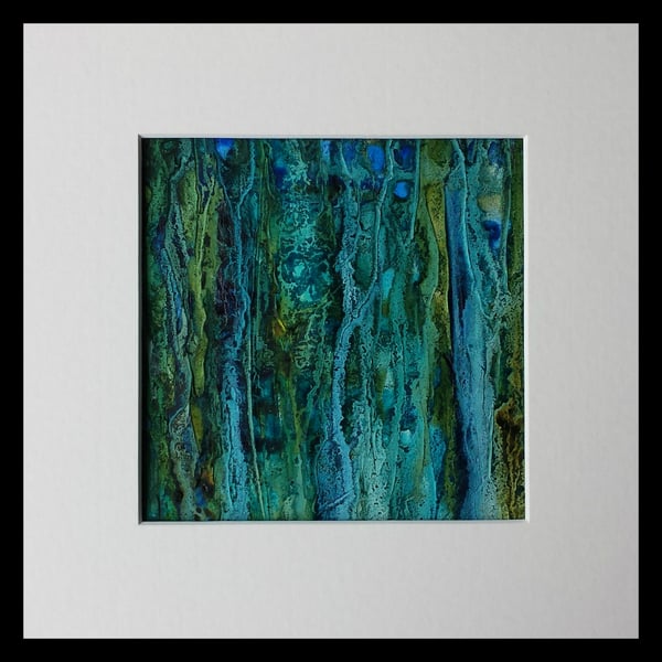 Forest Flow an original framed abstract painting