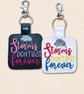 Storms Don't Last Forever Keyring - Embroidered Positive Rain Cloud Bag Charm