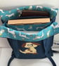 Denim post style tote bag. - Image 3