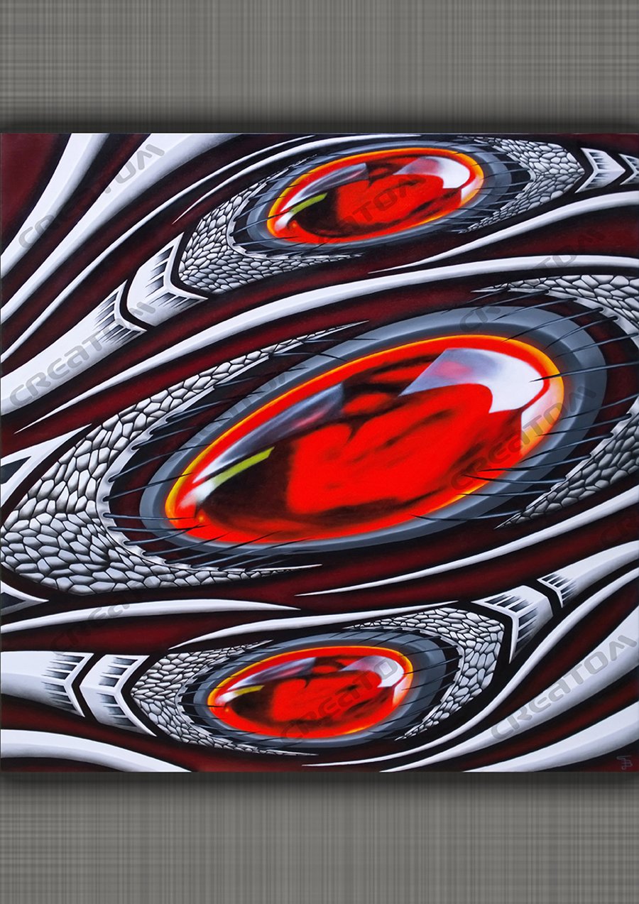 Zenergie - giclee print on canvas of the original oil painting by CREATOM