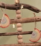Ceramic rainbow hanging decoration 