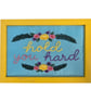 'Hold You Hard' Hand Embroidered Floral Framed Wall Art – 6x4 Inch - Image 2