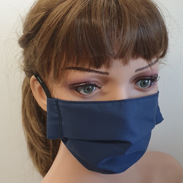 Reusable navy face mask