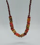 Cocoa Spice Paper Bead Necklace  - Image 6