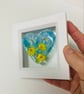 Floral fused glass heart picture ( SALE)  - Image 2