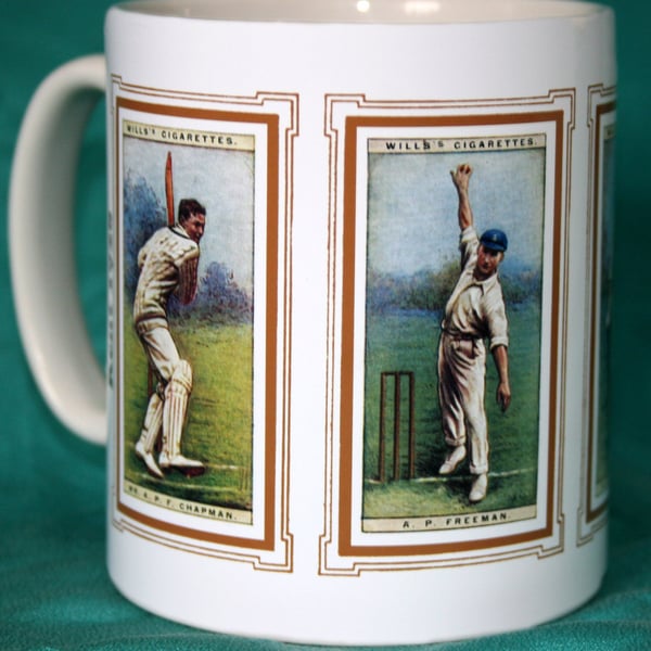 Cricket mug Kent 1928 cricket counties vintage design mug