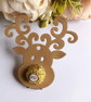 Curly Antler Reindeer Chocolate Holder Craft Die (XD 66)