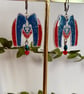 Ice Hockey Fan Earrings - Bookish Sports Merch Aesthetic Hoops - Image 5