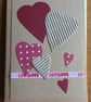 Love Hearts Card - Kraft - Anniversary, Valentine  - Image 1