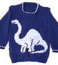 Dinosaur Jumper Knitting Pattern.  Digital Knitting Pattern - Image 3