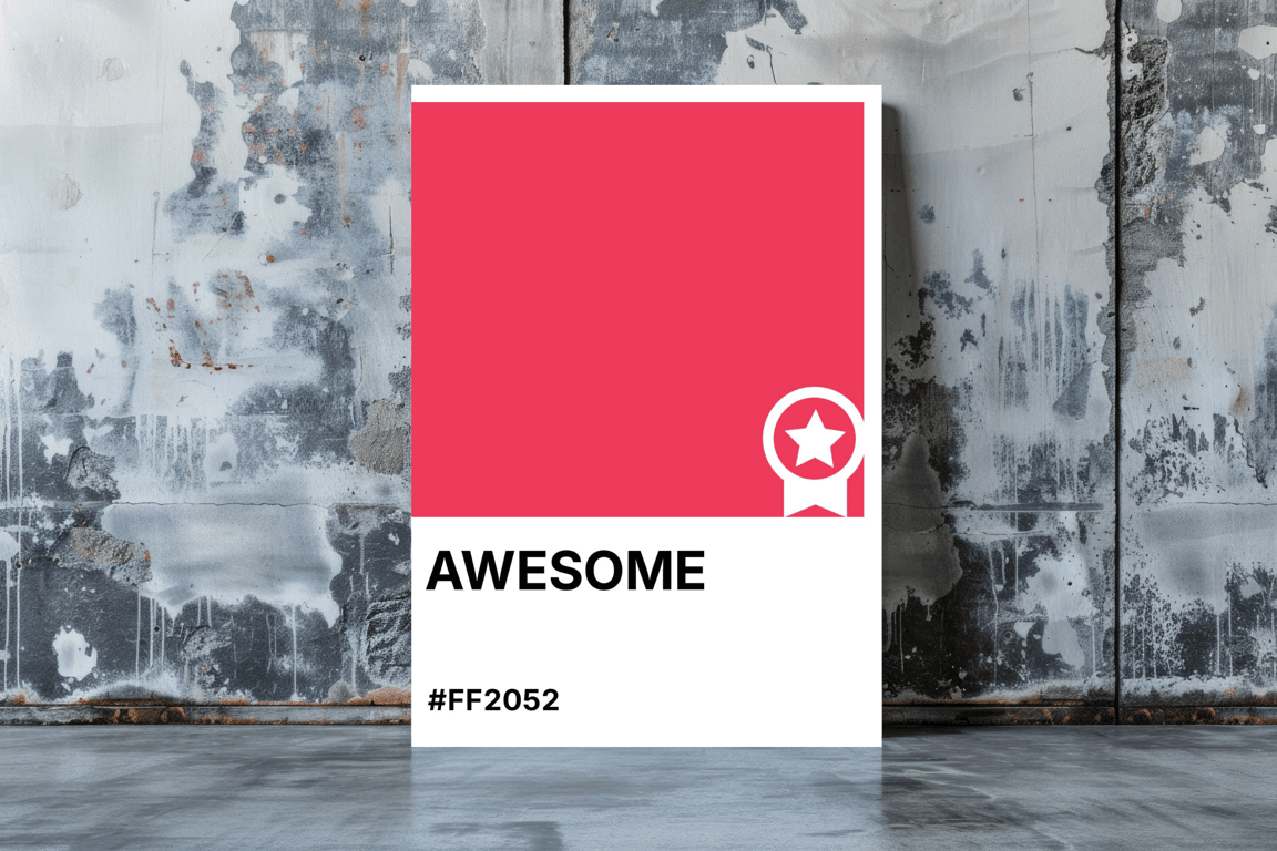 AWESOME Greeting Card – Colour Swatch Series (A6, Blank Inside)