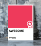 AWESOME Greeting Card – Colour Swatch Series (A6, Blank Inside)