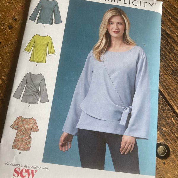 Simplicity K8986 Blouse Paper Pattern 10 - 18