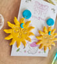 Sunset Sunshine Polymer Clay earrings - Image 2