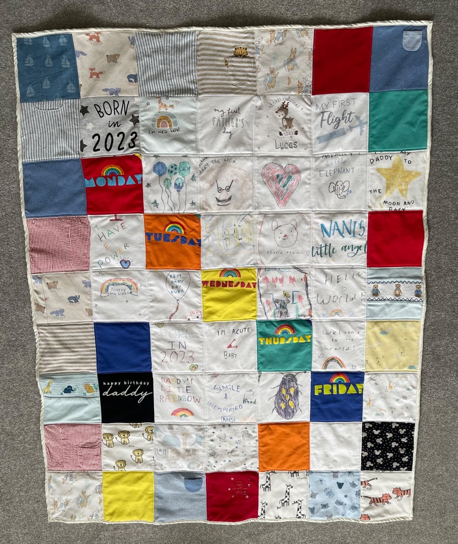 Memory Quilt made with your own clothes