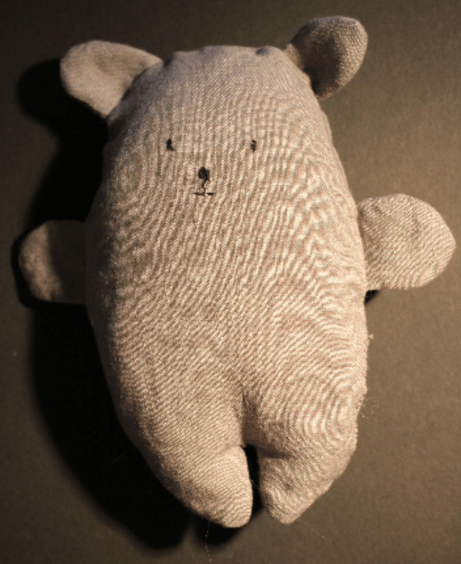 Handmade linen bear