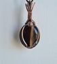 Mens Unisex Natural Onyx Copper Pendant Necklace Gift Crystal Jewellery Jewelry - Image 1
