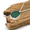 Gorgeous Green Sea Glass Necklace