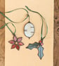 Stained Glass Christmas Tree Decorations, Handmade Heirloom Gift Set - Image 6