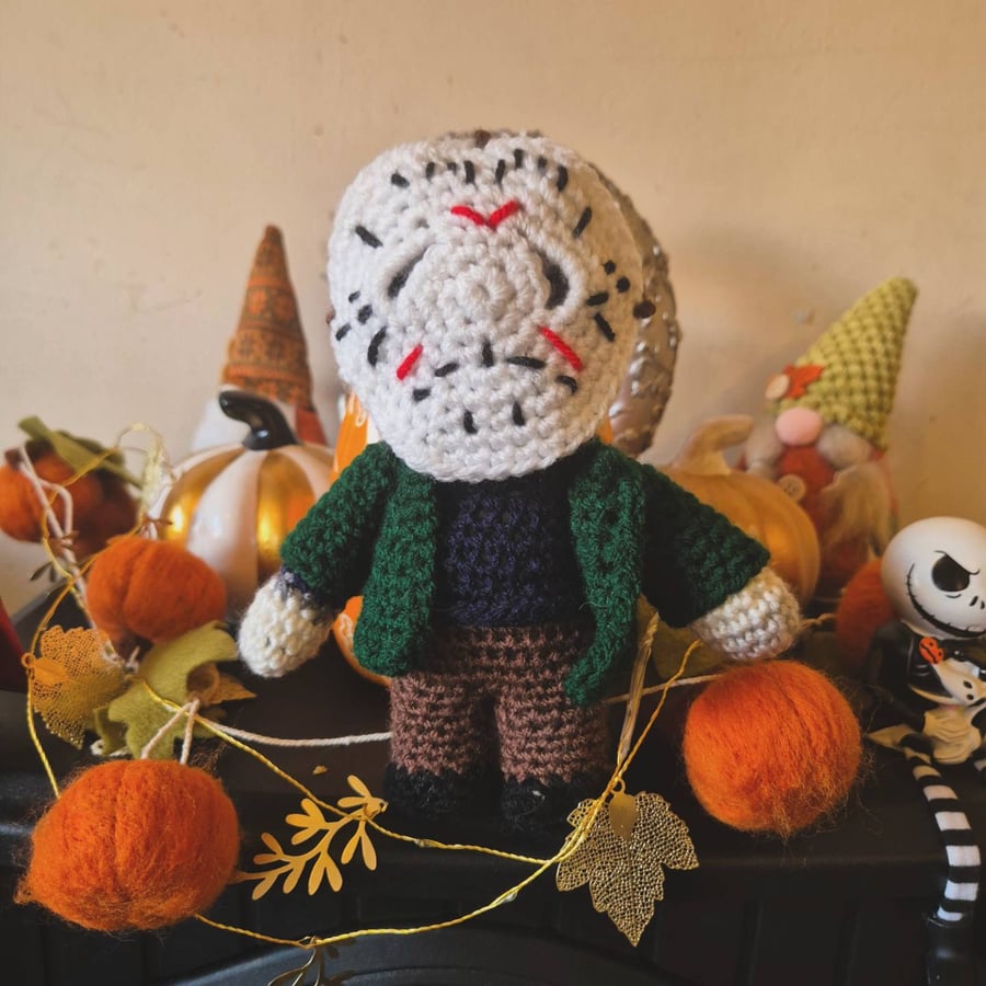 Handmade Crochet Horror Dolls: Friday Slasher