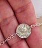 Wren Engraved Sterling Silver Coin Bracelet - Image 2