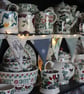 Green and grey mini (dresser) bunting 