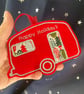 Christmas Decoration Red Caravan Happy Holidays - Image 4