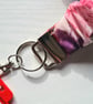 Handmade Scrunchie Lanyard Pretty Multi Floral Soft Cotton ID Badge Holder