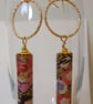 Handmade Japanese Paper Bead Earrings