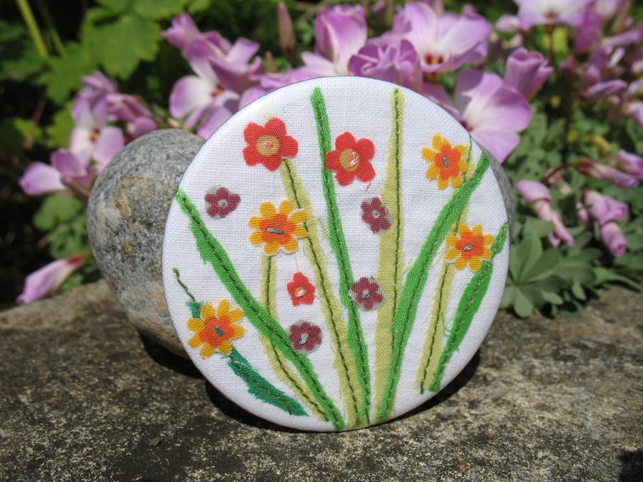 'Golden Meadow' Pocket Mirror